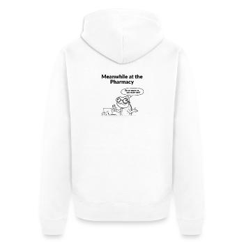 Fun design for the pharmacist and the pharmaconomist - Unisex Premium Organic Zip Hoodie - white - Back - Thijin (182cm)