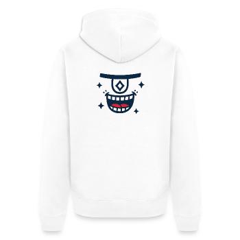 DEEPS DIAMONDS - Veste à capuche bio Premium Unisexe - blanc - Dos - Thijin (182cm)