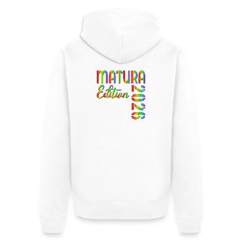 MATURA 2026 ARC-EN-CIEL - Veste à capuche bio Premium Unisexe - blanc - Dos - Thijin (182cm)