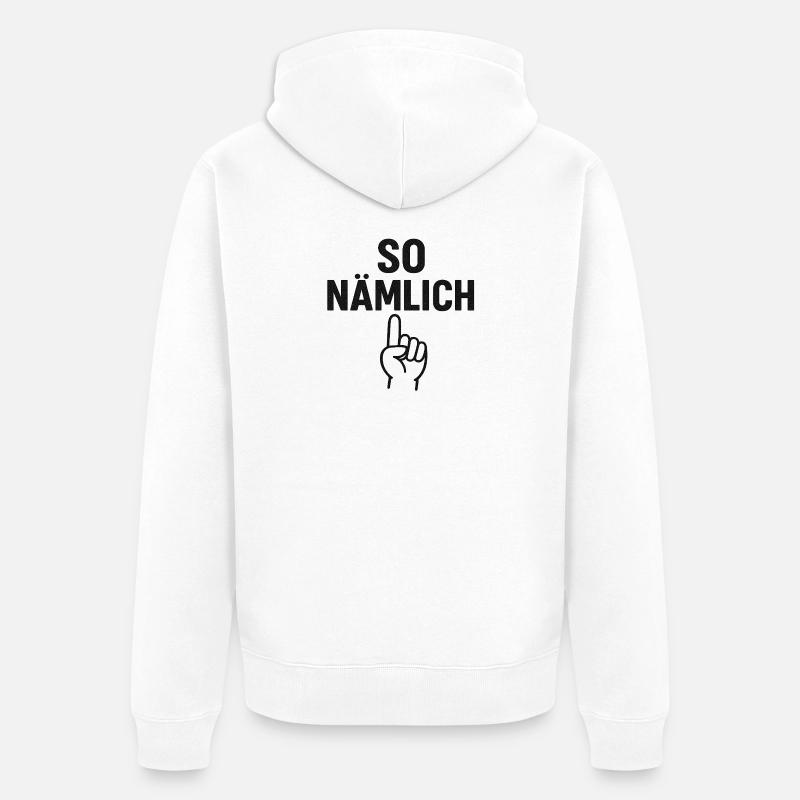 C’EST COMME ÇA - Veste à capuche bio Premium Unisexe - blanc