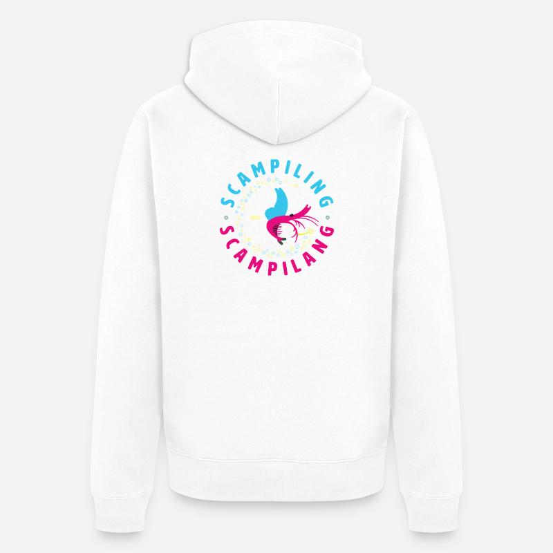 scampiling - Veste à capuche bio Premium Unisexe - blanc