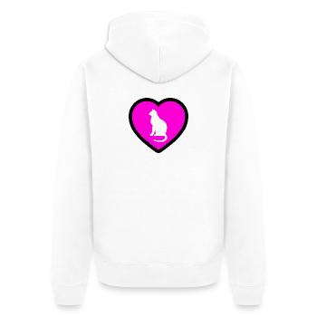 Chat - Veste à capuche bio Premium Unisexe - blanc - Dos - Thijin (182cm)