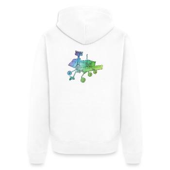Aventure spatiale sur le rover martienne sur la planète rouge - Veste à capuche bio Premium Unisexe - blanc - Dos - Thijin (182cm)
