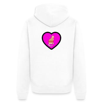 Chat - Veste à capuche bio Premium Unisexe - blanc - Dos - Thijin (182cm)