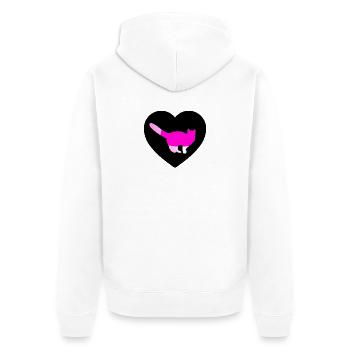 Chat - Veste à capuche bio Premium Unisexe - blanc - Dos - Thijin (182cm)