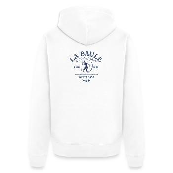 La Baule Derby Tennis West Coast - Veste à capuche bio Premium Unisexe - blanc - Dos - Thijin (182cm)