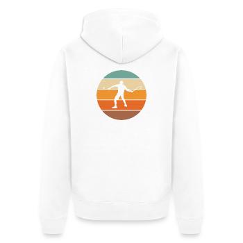 tennis - Veste à capuche bio Premium Unisexe - blanc - Dos - Thijin (182cm)