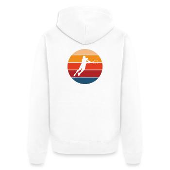 tennis - Veste à capuche bio Premium Unisexe - blanc - Dos - Thijin (182cm)