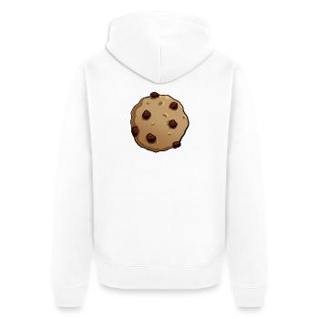 Keks - Unisex Premium Bio Zip Hoodie - Weiß - Hinten - Thijin (182cm)