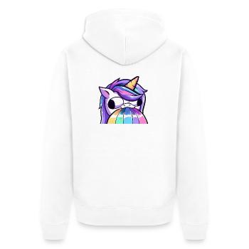 Lya derp - Veste à capuche bio Premium Unisexe - blanc - Dos - Thijin (182cm)