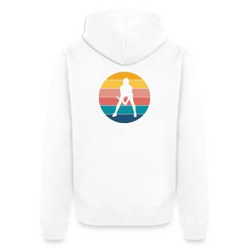 tennis - Veste à capuche bio Premium Unisexe - blanc - Dos - Thijin (182cm)