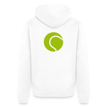 Balle de tennis - Veste à capuche bio Premium Unisexe - blanc - Dos - Thijin (182cm)