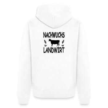 Cultivateur - Veste à capuche bio Premium Unisexe - blanc - Dos - Thijin (182cm)