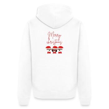 Merry christmas  - Veste à capuche bio Premium Unisexe - blanc - Dos - Thijin (182cm)