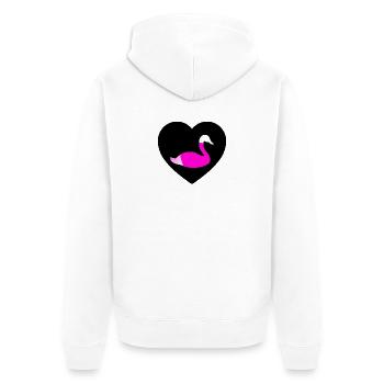cygne - Veste à capuche bio Premium Unisexe - blanc - Dos - Thijin (182cm)