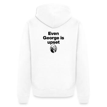 Même George est encore contrarié, politique américaine, mème - Veste à capuche bio Premium Unisexe - blanc - Dos - Thijin (182cm)