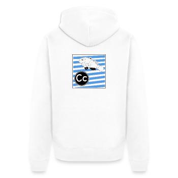 C for Clownfish - Unisex Premium Organic Zip Hoodie - white - Back - Thijin (182cm)