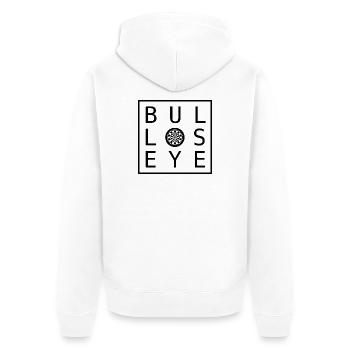 Veste de fléchettes en cible de cible, polo, t-shirt, sac, sac - Veste à capuche bio Premium Unisexe - blanc - Dos - Thijin (182cm)