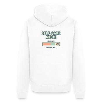 Mode Self-Care Chargement - Rétro Pixel Edition - Veste à capuche bio Premium Unisexe - blanc - Dos - Thijin (182cm)