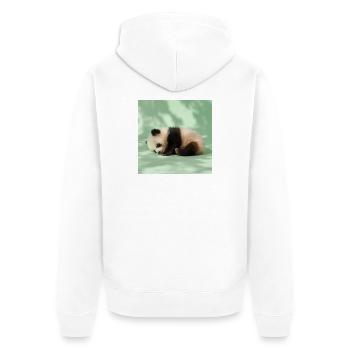 264 pandas - Veste à capuche bio Premium Unisexe - blanc - Dos - Thijin (182cm)