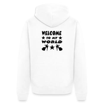 Talons hauts - Veste à capuche bio Premium Unisexe - blanc - Dos - Thijin (182cm)