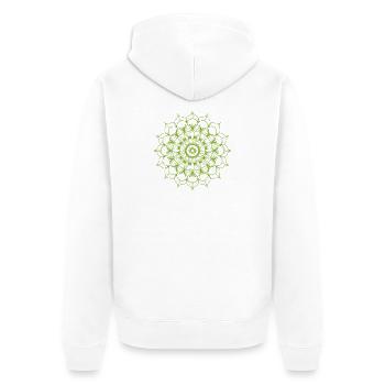 mandala - Veste à capuche bio Premium Unisexe - blanc - Dos - Thijin (182cm)
