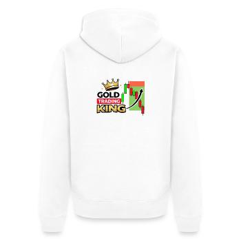 Roi du commerce de l’or - Veste à capuche bio Premium Unisexe - blanc - Dos - Thijin (182cm)