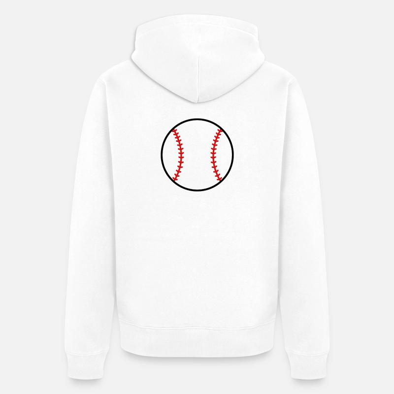 Baseball - Veste à capuche bio Premium Unisexe - blanc