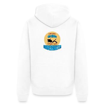 SUR LA LUNE - Veste à capuche bio Premium Unisexe - blanc - Dos - Thijin (182cm)