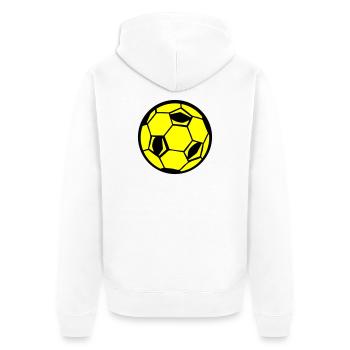 Football Fußball - Veste à capuche bio Premium Unisexe - blanc - Dos - Thijin (182cm)