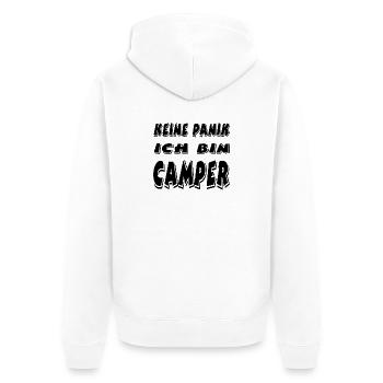 Camper - Unisex Premium Organic Zip Hoodie - white - Back - Thijin (182cm)