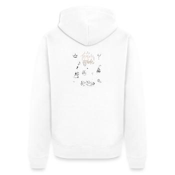 Team Bride for Hen Party - Unisex Premium Organic Zip Hoodie - white - Back - Thijin (182cm)