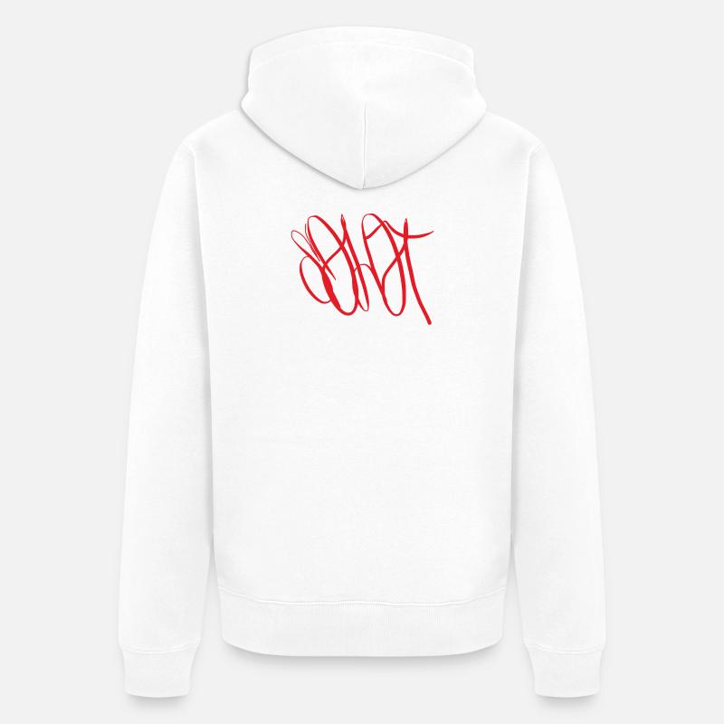 Don créatif Solothurn - Veste à capuche bio Premium Unisexe - blanc