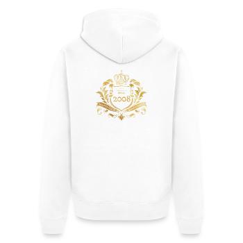 18th Birthday Semper Verum - Established 04/2008 - Unisex Premium Organic Zip Hoodie - white - Back - Thijin (182cm)