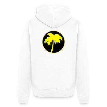 Palmiers - Veste à capuche bio Premium Unisexe - blanc - Dos - Thijin (182cm)