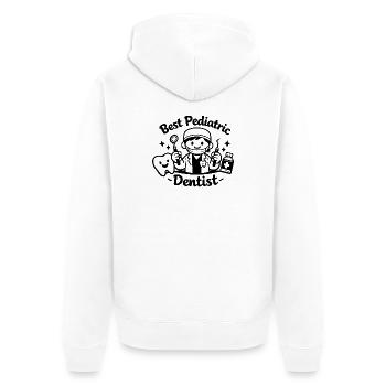 Meilleur dentiste pédiatrique - Veste à capuche bio Premium Unisexe - blanc - Dos - Thijin (182cm)