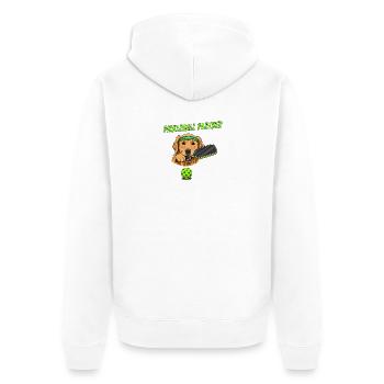 Chien pickleball Golden Retriever - Veste à capuche bio Premium Unisexe - blanc - Dos - Thijin (182cm)