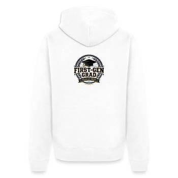 First-Gen Grad 2024 Celebration - Unisex Premium Organic Zip Hoodie - white - Back - Thijin (182cm)