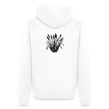 Quenouille - Veste à capuche bio Premium Unisexe - blanc - Dos - Thijin (182cm)