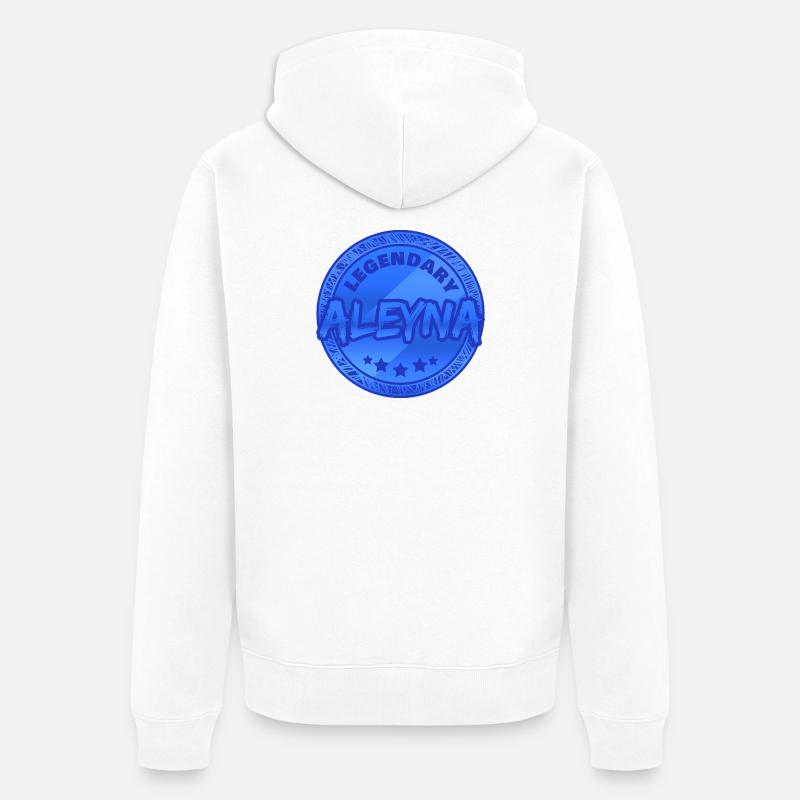 Aleyna comme idée de cadeau - Veste à capuche bio Premium Unisexe - blanc