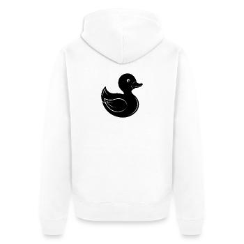 Rubber duck - Unisex Premium Organic Zip Hoodie - white - Back - Thijin (182cm)
