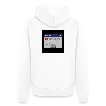 Erreur 404 Énergie non trouvée - Veste à capuche bio Premium Unisexe - blanc - Dos - Thijin (182cm)