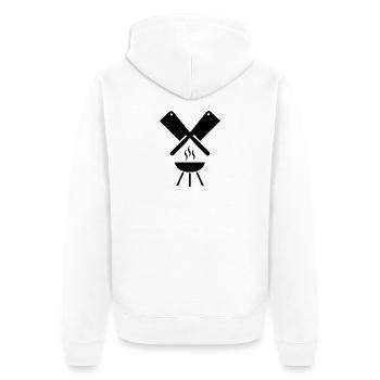 Griller - Veste à capuche bio Premium Unisexe - blanc - Dos - Thijin (182cm)