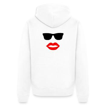Lunettes de soleil - Veste à capuche bio Premium Unisexe - blanc - Dos - Thijin (182cm)