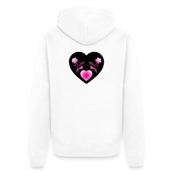 Fleur - Veste à capuche bio Premium Unisexe - blanc - Dos - Thijin (182cm)