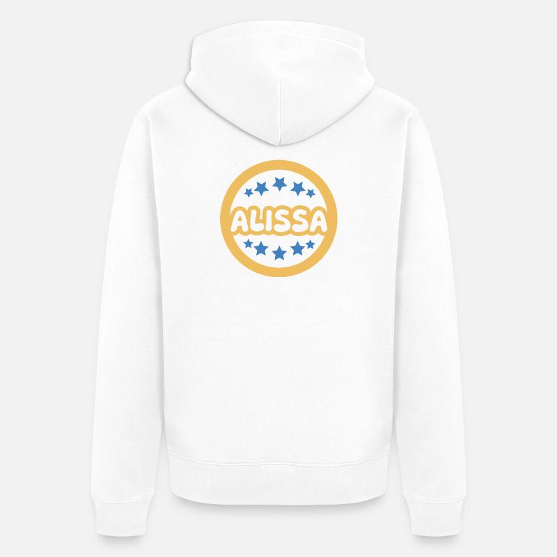Cadeau : Alissa - Veste à capuche bio Premium Unisexe - blanc