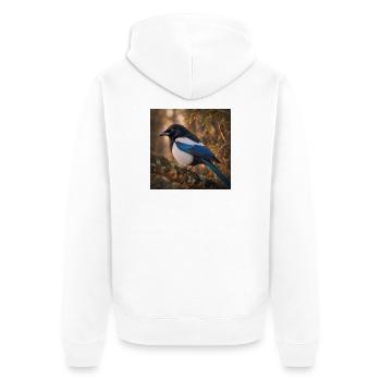Patinez dans la forêt - Veste à capuche bio Premium Unisexe - blanc - Dos - Thijin (182cm)
