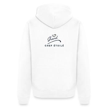 Grand chef étoilé chef de cuisine - Veste à capuche bio Premium Unisexe - blanc - Dos - Thijin (182cm)