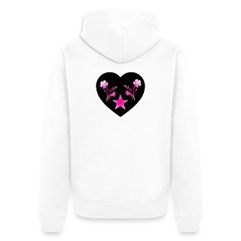 Fleur - Veste à capuche bio Premium Unisexe - blanc - Dos - Thijin (182cm)