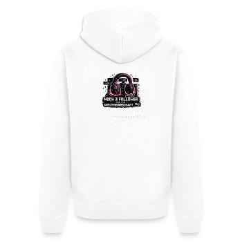 Streamer Geschenk lustiges Gaming Motiv Content Cr - Unisex Premium Bio Zip Hoodie - Weiß - Hinten - Thijin (182cm)